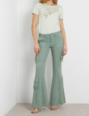 Pantaloni Guess, verde