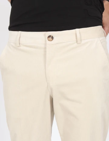 Pantaloni Selected, crem Crem