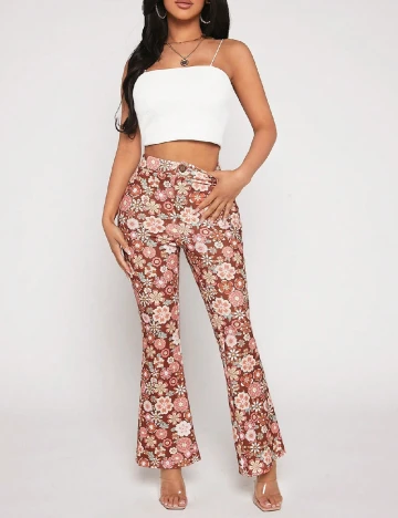 Pantaloni SHEIN, floral Floral print