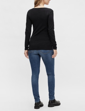 Bluza Mamalicious Plus Size, negru