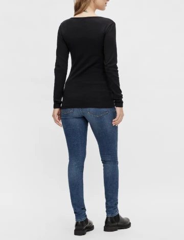 Bluza Mamalicious Plus Size, negru Negru