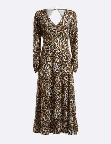 Rochie medie Guess, animal print