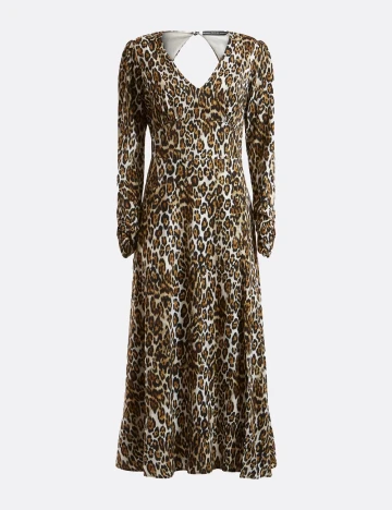 Rochie medie Guess, animal print Animal print