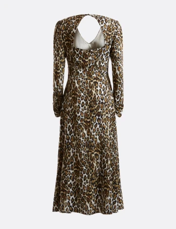 Rochie medie Guess, animal print Animal print