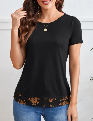 Tricou Emery Rose, negru