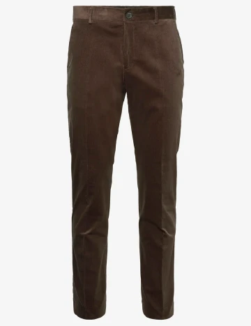 Pantaloni Selected, maro