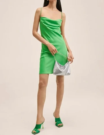 Rochie scurta Mango, verde Verde
