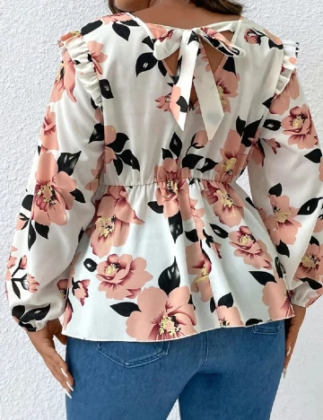 Bluza SHEIN CURVE, floralf Floral print