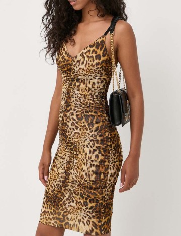 Rochie scurta Guess, animal print