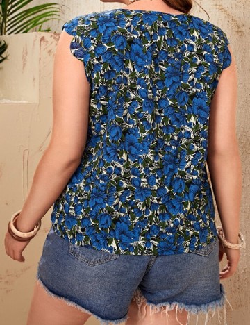 Bluza SHEIN CURVE, albastru