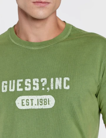 Tricou Guess, verde Verde