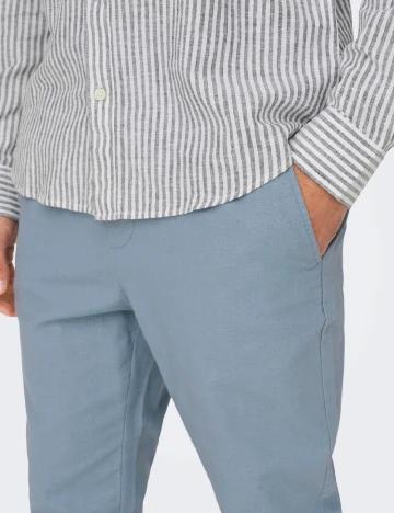 Pantaloni Only, bleu Albastru