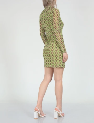 Rochie scurta Neon&Nylon, verde