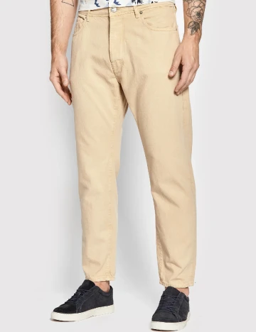 Pantaloni Selected, crem Crem