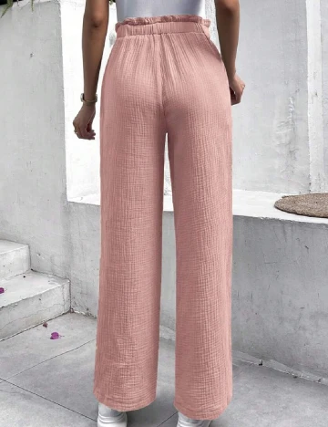 Pantaloni SHEIN, roz pudra Roz