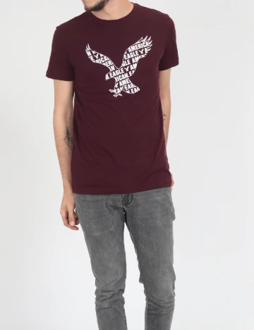 Tricou American Eagle, pruna Mov