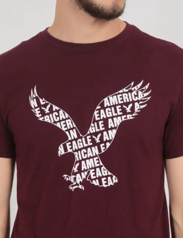 Tricou American Eagle, pruna Mov