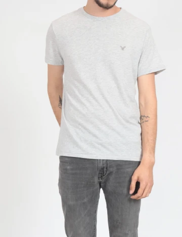 Tricou American Eagle, gri deschis
