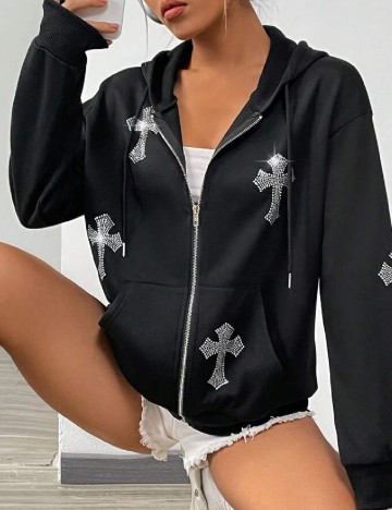 
						Hanorac SHEIN, negru