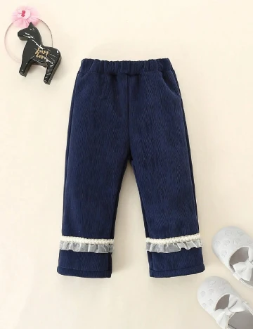 Pantaloni Shein Kids, bleumarin Albastru