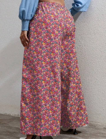 Pantaloni SHEIN CURVE, floral Floral print