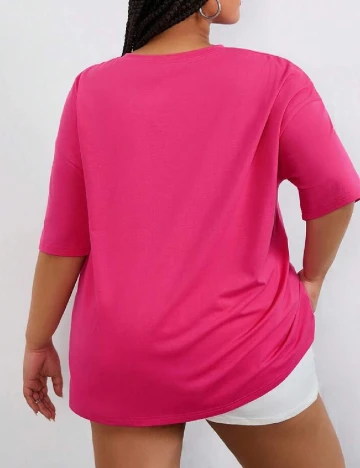 Tricou SHEIN CURVE, roz