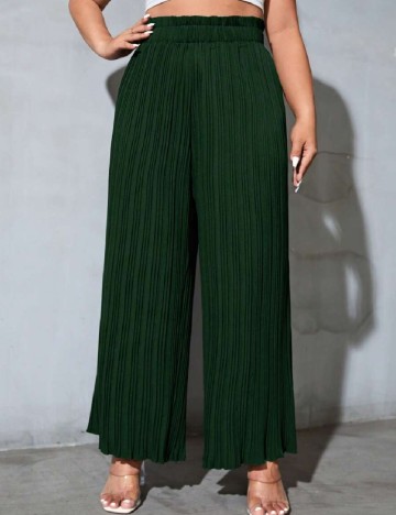 Pantaloni SHEIN CURVE, verde