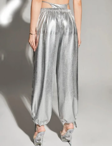 Pantaloni SHEIN, argintiu Gri