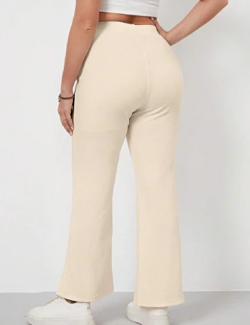 Pantaloni SHEIN CURVE, crem