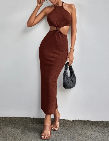 Rochie lunga SHEIN, maro