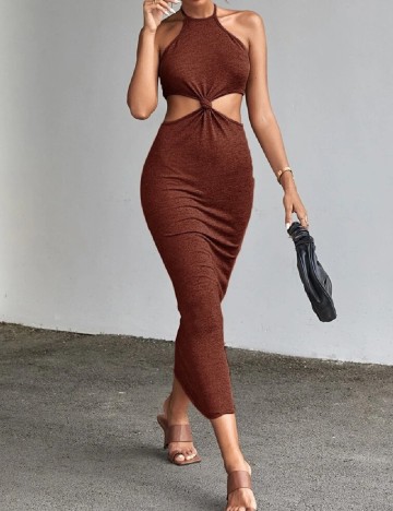 Rochie lunga SHEIN, maro