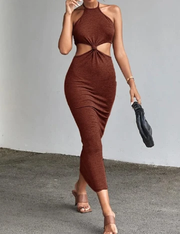 Rochie lunga SHEIN, maro