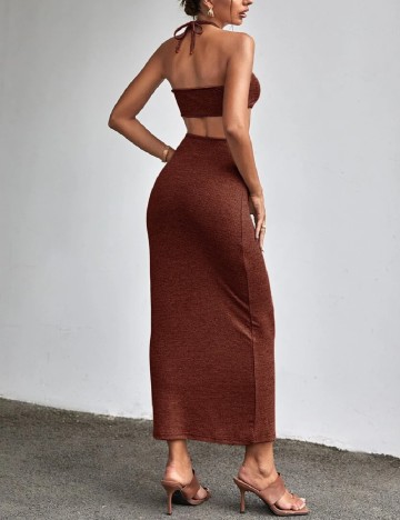 Rochie lunga SHEIN, maro