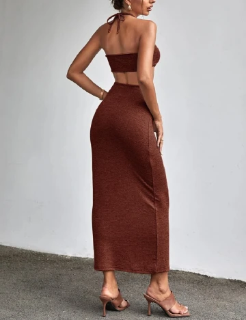 Rochie lunga SHEIN, maro