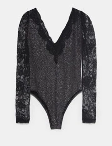 Body Zara, negru, L