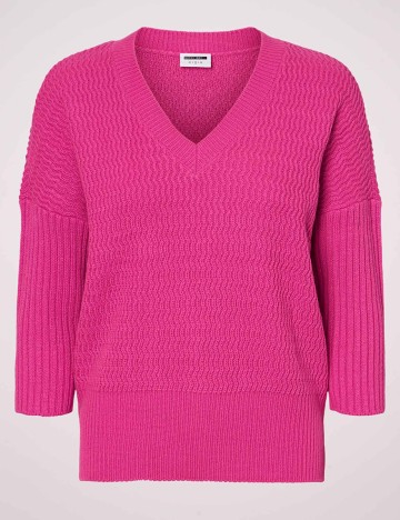 Pulover Noisy May, roz fucsia, L