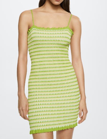 Rochie scurta Mango, verde