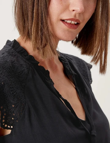 Bluza Q/S, negru Negru