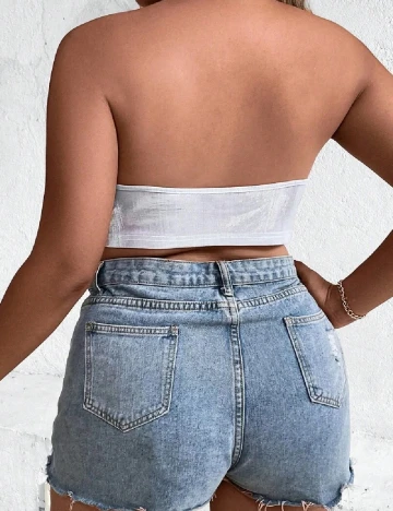 Top SHEIN CURVE, alb