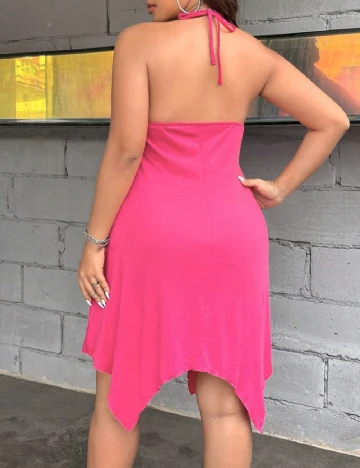 Rochie scurta SHEIN CURVE, roz
