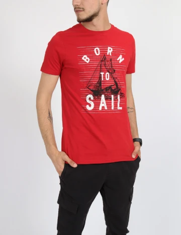 Tricou Milano Bulls, rosu