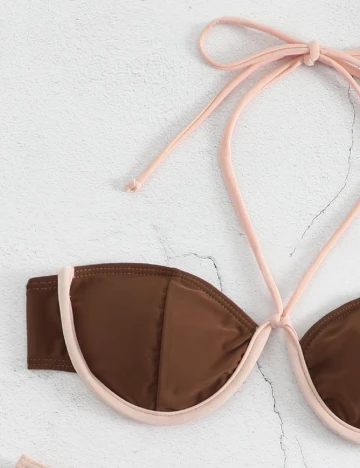 Costum de baie SHEIN, maro