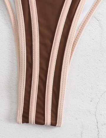 Costum de baie SHEIN, maro