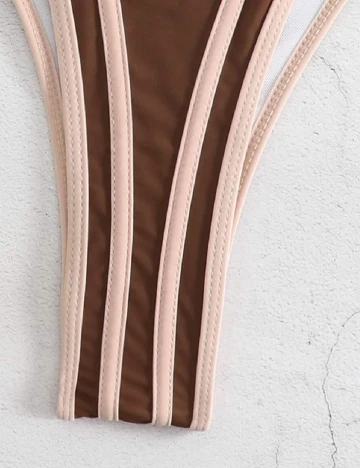 Costum de baie SHEIN, maro