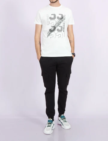 Tricou Milano Bulls, alb Alb