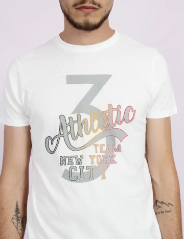 Tricou Milano Bulls, alb