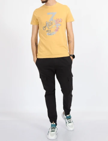 Tricou Milano Bulls, mustar