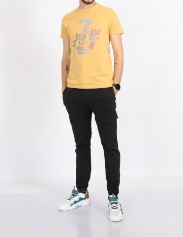 Tricou Milano Bulls, mustar