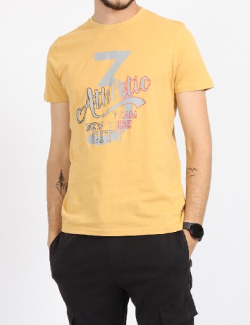 
						Tricou Milano Bulls, mustar