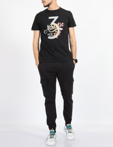 
						Tricou Milano Bulls, negru